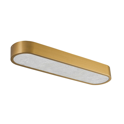 Kofara 1-Light Modern 24"Wide Alabaster Marble LED Flush Mount Ceiling Light