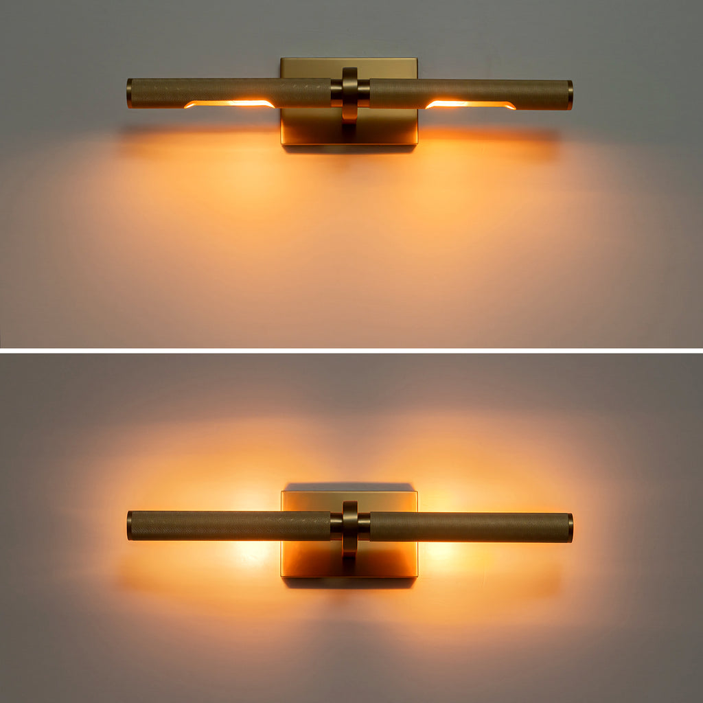 Kofara 2-Light Modern Texture Antique Brass Picture Light