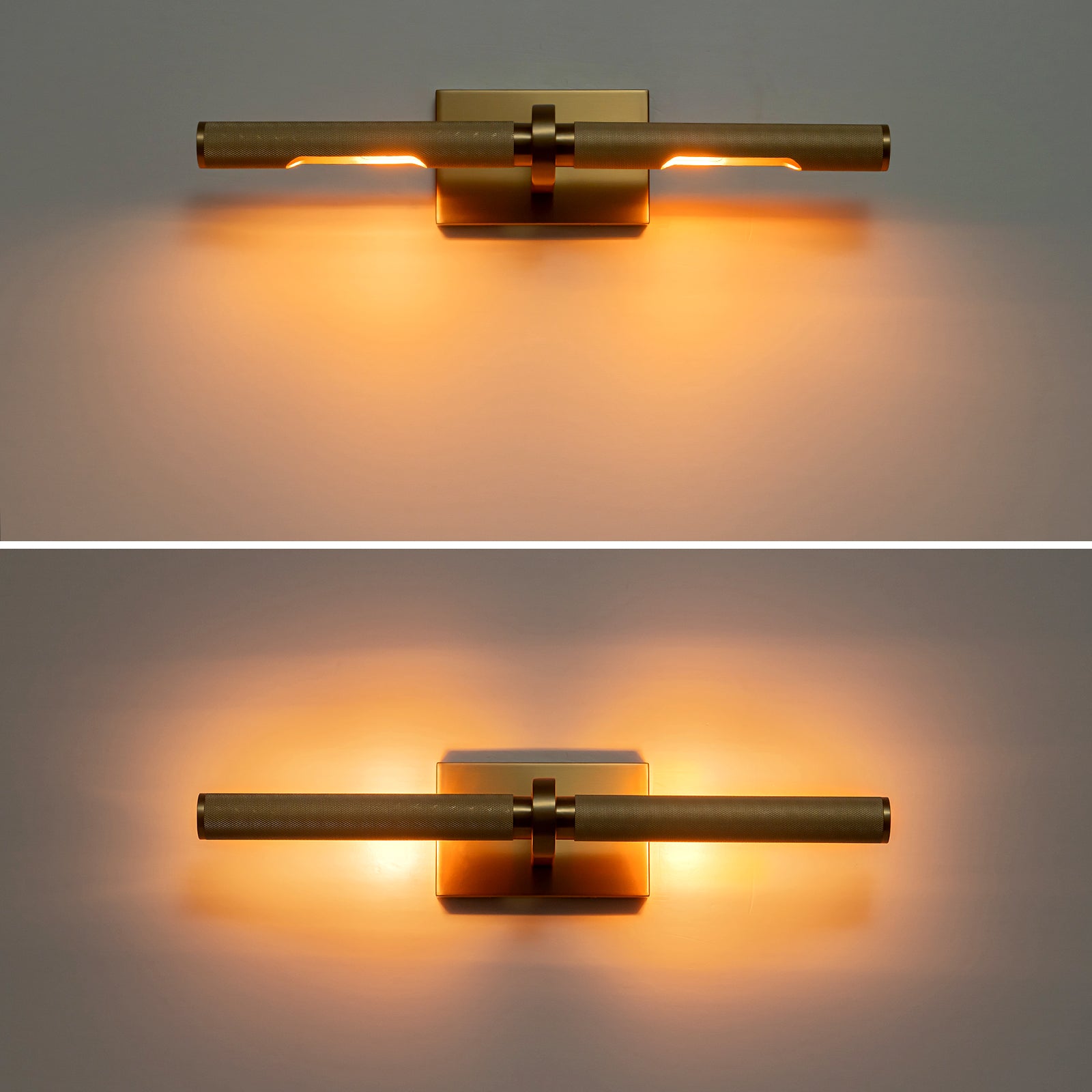 Kofara 2-Light Modern Texture Antique Brass Picture Light